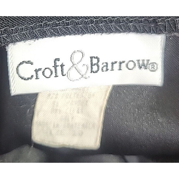 Croft & Barrow Black Straight Side Slit Career Casual Midi Skirt Women's Size 10 - Picture 4 of 11